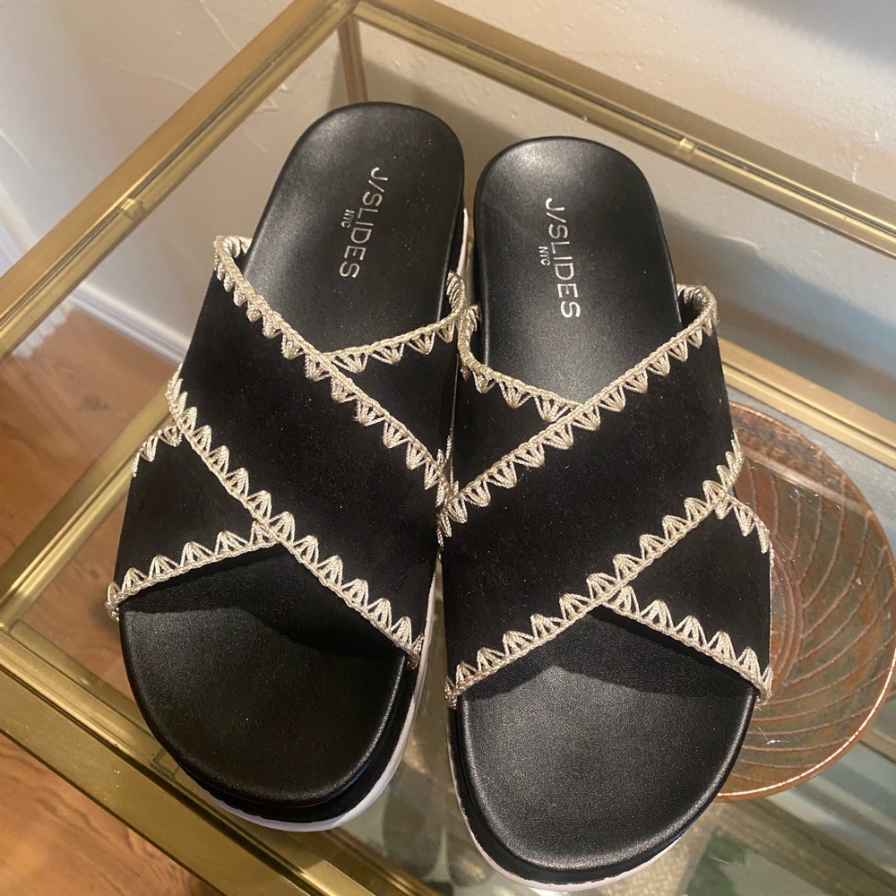 J/Slides Women's Black Sandals